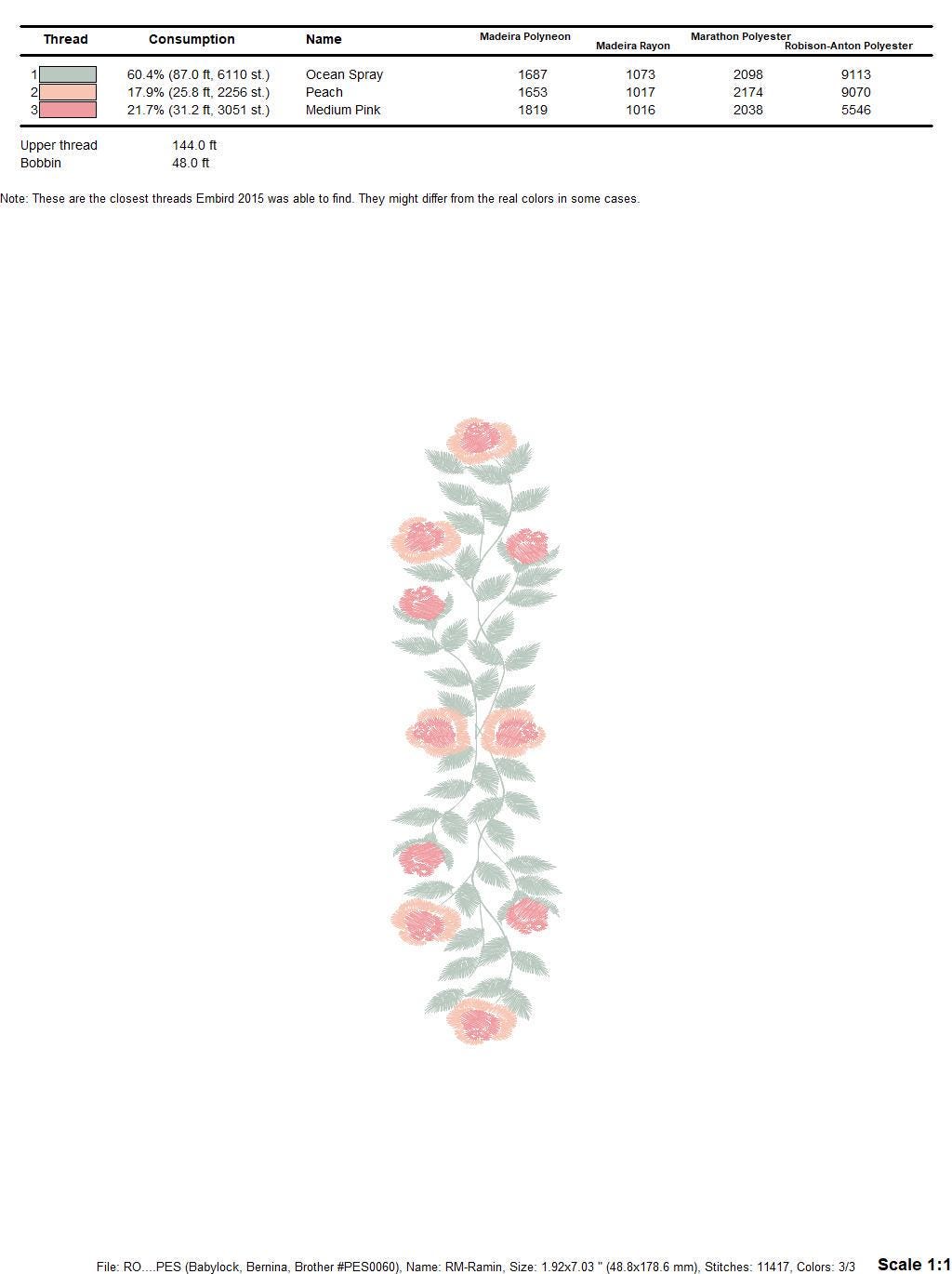 Flowers embroidery designs - Roses embroidery design machine embroidery pattern - Entwined roses towel embroidery file - instant download