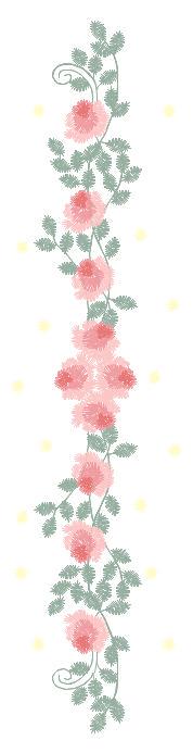 Flower line embroidery designs - Roses embroidery design machine embroidery pattern - Kitchen towel embroidery file - instant download pes