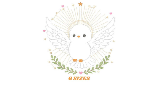 Dove embroidery designs - Holy Spirit embroidery design machine embroidery pattern - Catholic embroidery - Religious Eucharist - download