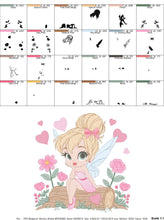 Carica l&#39;immagine nel visualizzatore di Gallery, Fairy embroidery designs - Baby girl embroidery design machine embroidery pattern - Pixie embroidery file - Fairy design Instant Download
