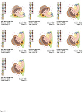 Carica l&#39;immagine nel visualizzatore di Gallery, Baby boy embroidery design - Boy with hat embroidery designs machine embroidery pattern - Kid sleeeping with sunflower embroidery download
