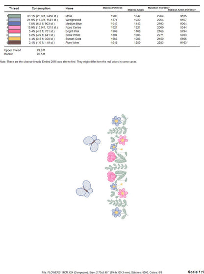 Flower garden embroidery designs - Roses embroidery design machine embroidery pattern - Kitchen towel embroidery file - instant download pes