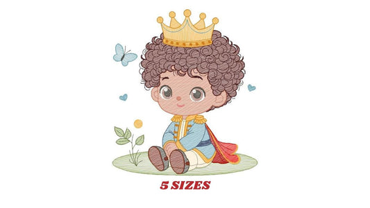 Prince embroidery designs - King embroidery design machine embroidery pattern - Baby boy embroidery file - Fairytale instant download pes