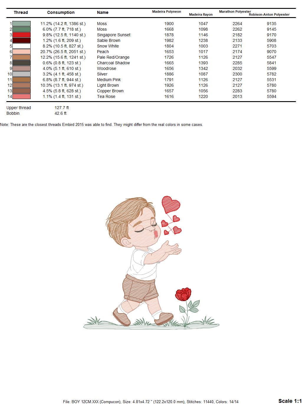 Boy blowing kisses and hearts embroidery design - Boy with flowers embroidery designs machine embroidery pattern - Instant download pes jef