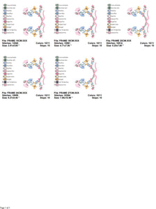 Flower Frame embroidery designs - Delicate Butterfly embroidery design machine embroidery pattern - Wreath embroidery - instant download pes