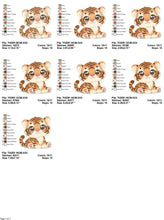 Carica l&#39;immagine nel visualizzatore di Gallery, Baby Tiger embroidery design - Forest Animal embroidery designs machine embroidery pattern - Boy embroidery file - instant download pes jef
