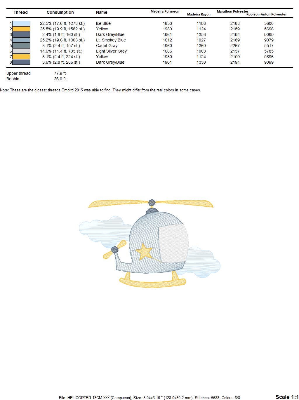 Helicopter embroidery designs - Chopper embroidery design machine embroidery pattern - Helicopter in the Sky embroidery - instant download