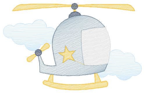 Helicopter embroidery designs - Chopper embroidery design machine embroidery pattern - Helicopter in the Sky embroidery - instant download