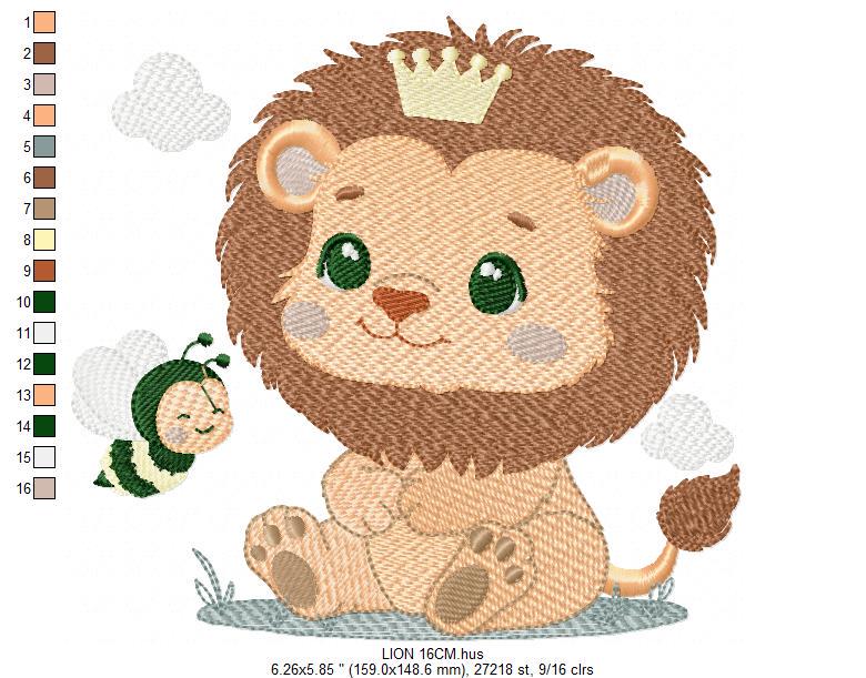 Lion embroidery designs - Safari animal embroidery design machine embroidery pattern - Lion King embroidery file - instant download pes jef