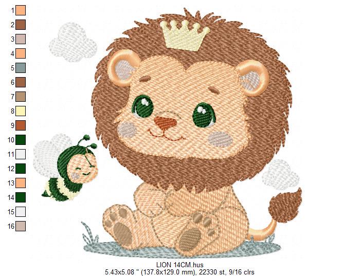 Lion embroidery designs - Safari animal embroidery design machine embroidery pattern - Lion King embroidery file - instant download pes jef