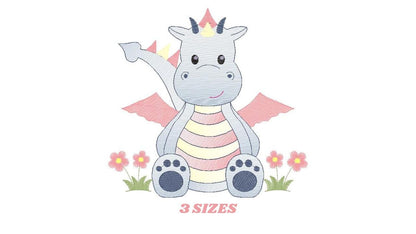 Dragon embroidery designs - Dragon with wings embroidery design machine embroidery pattern - Baby boy embroidery file - instant download pes