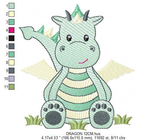 Dragon embroidery designs - Flying Dragon embroidery design machine embroidery pattern - Baby boy embroidery file - instant download pes jef