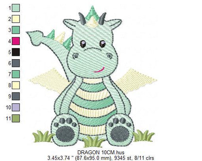 Dragon embroidery designs - Flying Dragon embroidery design machine embroidery pattern - Baby boy embroidery file - instant download pes jef