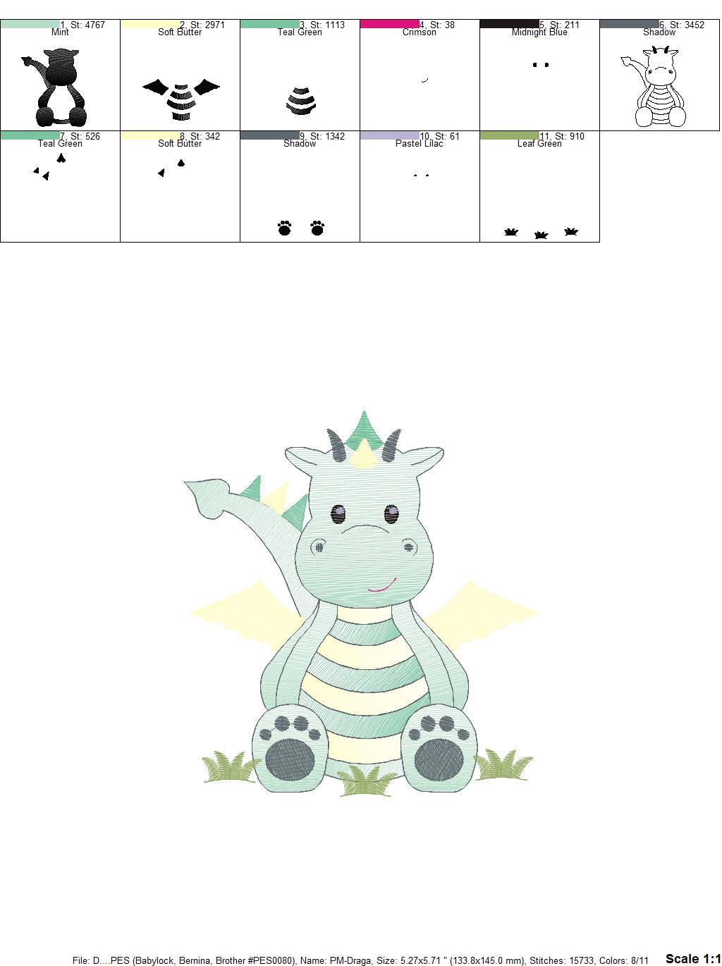 Dragon embroidery designs - Flying Dragon embroidery design machine embroidery pattern - Baby boy embroidery file - instant download pes jef