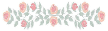 Flowers embroidery designs - Roses embroidery design machine embroidery pattern - Entwined roses towel embroidery file - instant download