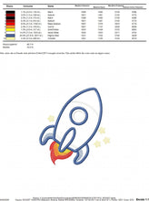 Load image into Gallery viewer, Rocket embroidery designs - Spaceshift embroidery design machine embroidery pattern - Space Rocket applique design - instant download pes
