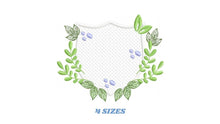 Carica l&#39;immagine nel visualizzatore di Gallery, Frame embroidery designs - Laurel Shield embroidery design machine embroidery pattern - Baby boy embroidery file - instant download pes jef
