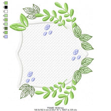 Cargar imagen en el visor de la galería, Frame embroidery designs - Laurel Shield embroidery design machine embroidery pattern - Baby boy embroidery file - instant download pes jef
