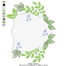 Cargar imagen en el visor de la galería, Frame embroidery designs - Laurel Shield embroidery design machine embroidery pattern - Baby boy embroidery file - instant download pes jef
