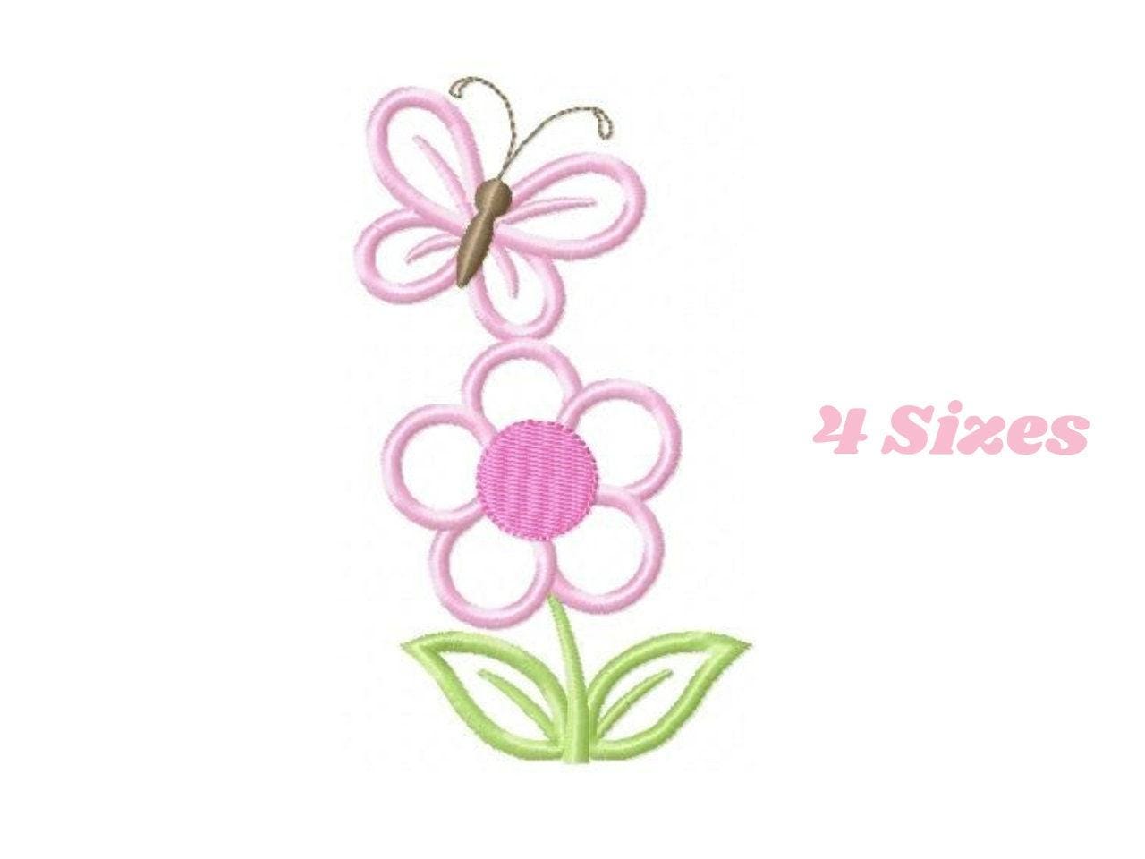 Flowers embroidery designs - Flower embroidery design machine embroidery pattern - spring embroidery file - flower applique roses floral