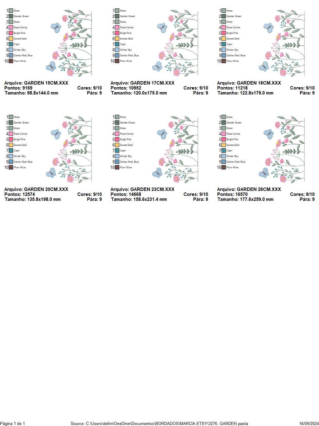 Flower garden embroidery designs - Butterfly embroidery design machine embroidery pattern - Kitchen towel embroidery file - instant download