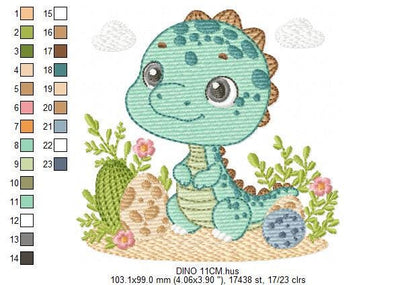Dragon embroidery designs - Dinosaur embroidery design machine embroidery pattern - Brontosaurus embroidery file - instant download pes jef
