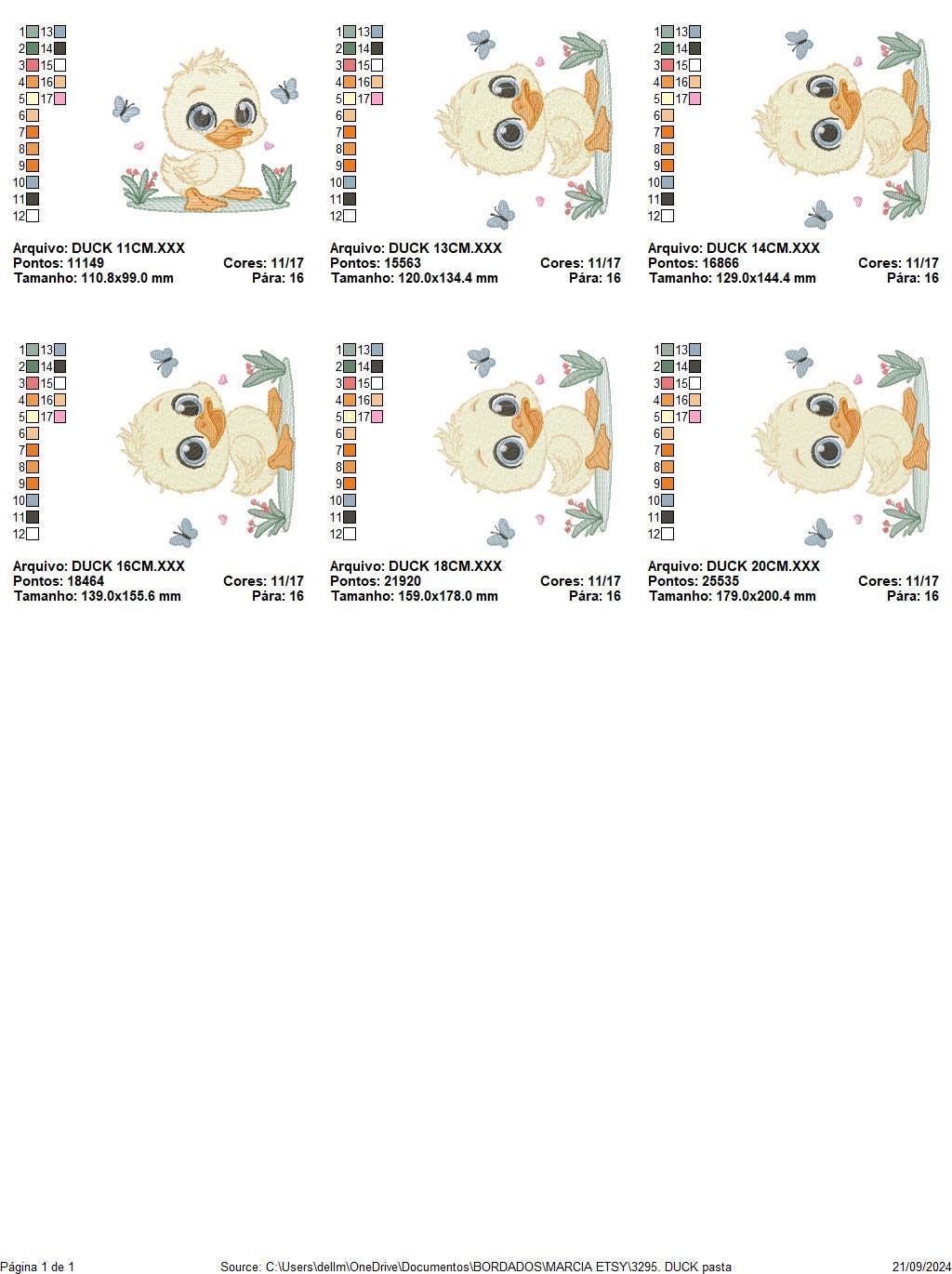 Female Duck with big lace embroidery design - Baby girl embroidery designs machine embroidery pattern - Animal embroidery - instant download