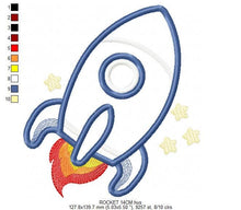 Load image into Gallery viewer, Rocket embroidery designs - Spaceshift embroidery design machine embroidery pattern - Space Rocket applique design - instant download pes
