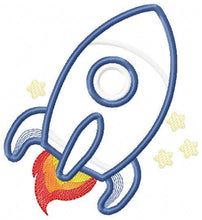 Load image into Gallery viewer, Rocket embroidery designs - Spaceshift embroidery design machine embroidery pattern - Space Rocket applique design - instant download pes
