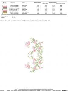 Flower Wreath embroidery designs - Floral frame butterflies embroidery design machine embroidery pattern - Kitchen Towel - instant download