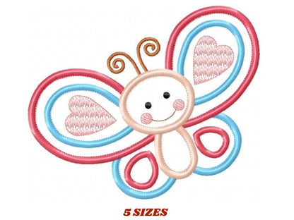 Butterfly embroidery design - Baby girl embroidery designs machine embroidery pattern - Butterfly applique design - instant download pes jef