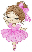 Charger l&#39;image dans la galerie, Ballerina embroidery designs - Ballet dancer embroidery design machine embroidery pattern - Baby girl embroidery file - instant download jef
