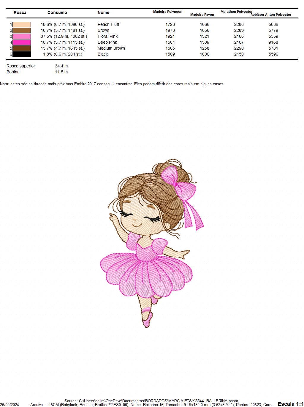 Ballerina embroidery designs - Ballet dancer embroidery design machine embroidery pattern - Baby girl embroidery file - instant download jef
