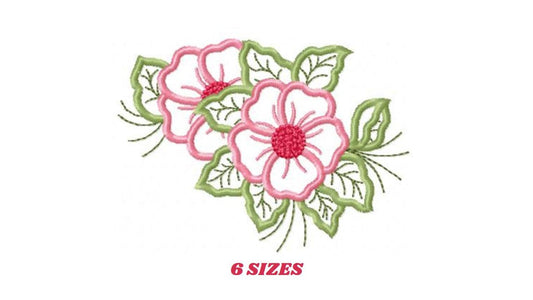 Flowers embroidery designs - Flower embroidery design machine embroidery pattern - floral applique flower applique - flower embroidery file