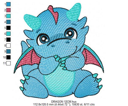 Dragon embroidery designs - Flying Dragon embroidery design machine embroidery pattern - Baby boy embroidery file - instant download pes jef