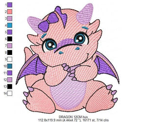 Dragon embroidery designs - Flying Dragon embroidery design machine embroidery pattern - Baby boy embroidery file - instant download pes jef