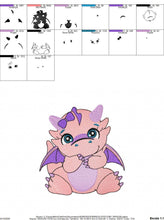 Load image into Gallery viewer, Dragon embroidery designs - Flying Dragon embroidery design machine embroidery pattern - Baby boy embroidery file - instant download pes jef
