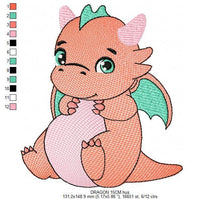 Load image into Gallery viewer, Dragon embroidery designs - Flying Dragon embroidery design machine embroidery pattern - Baby boy embroidery file - instant download pes jef
