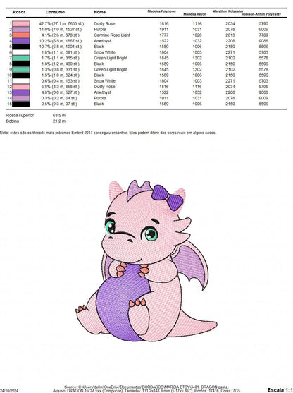 Dragon embroidery designs - Flying Dragon embroidery design machine embroidery pattern - Baby girl embroidery file - instant download pes
