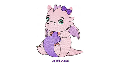 Dragon embroidery designs - Flying Dragon embroidery design machine embroidery pattern - Baby girl embroidery file - instant download pes