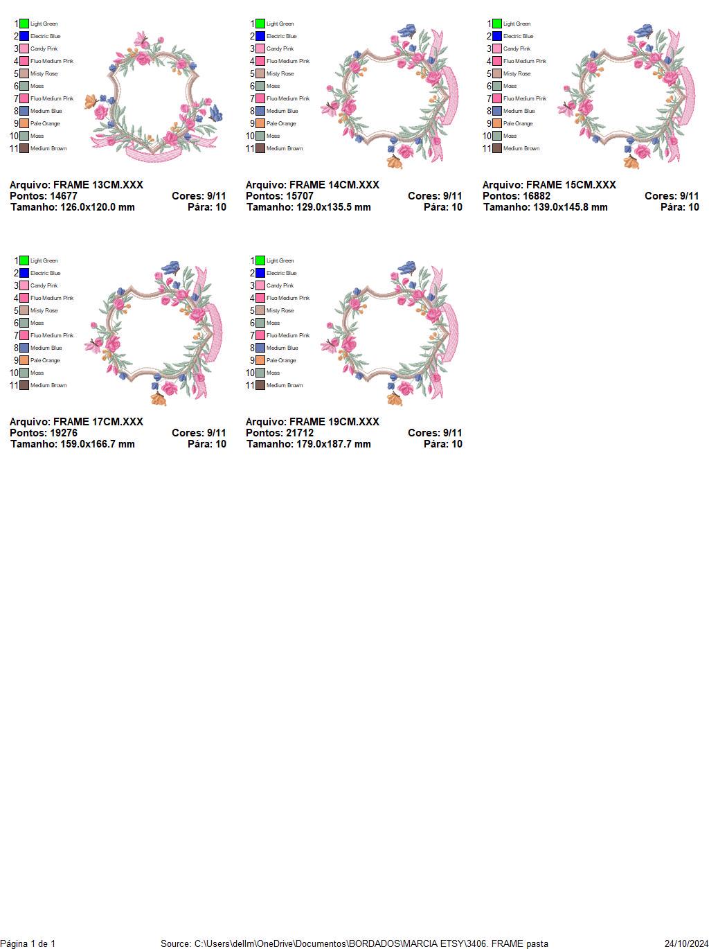 Frame with flowers embroidery designs - Floral Laurel Shield embroidery design machine embroidery pattern - Baby girl - instant download pes