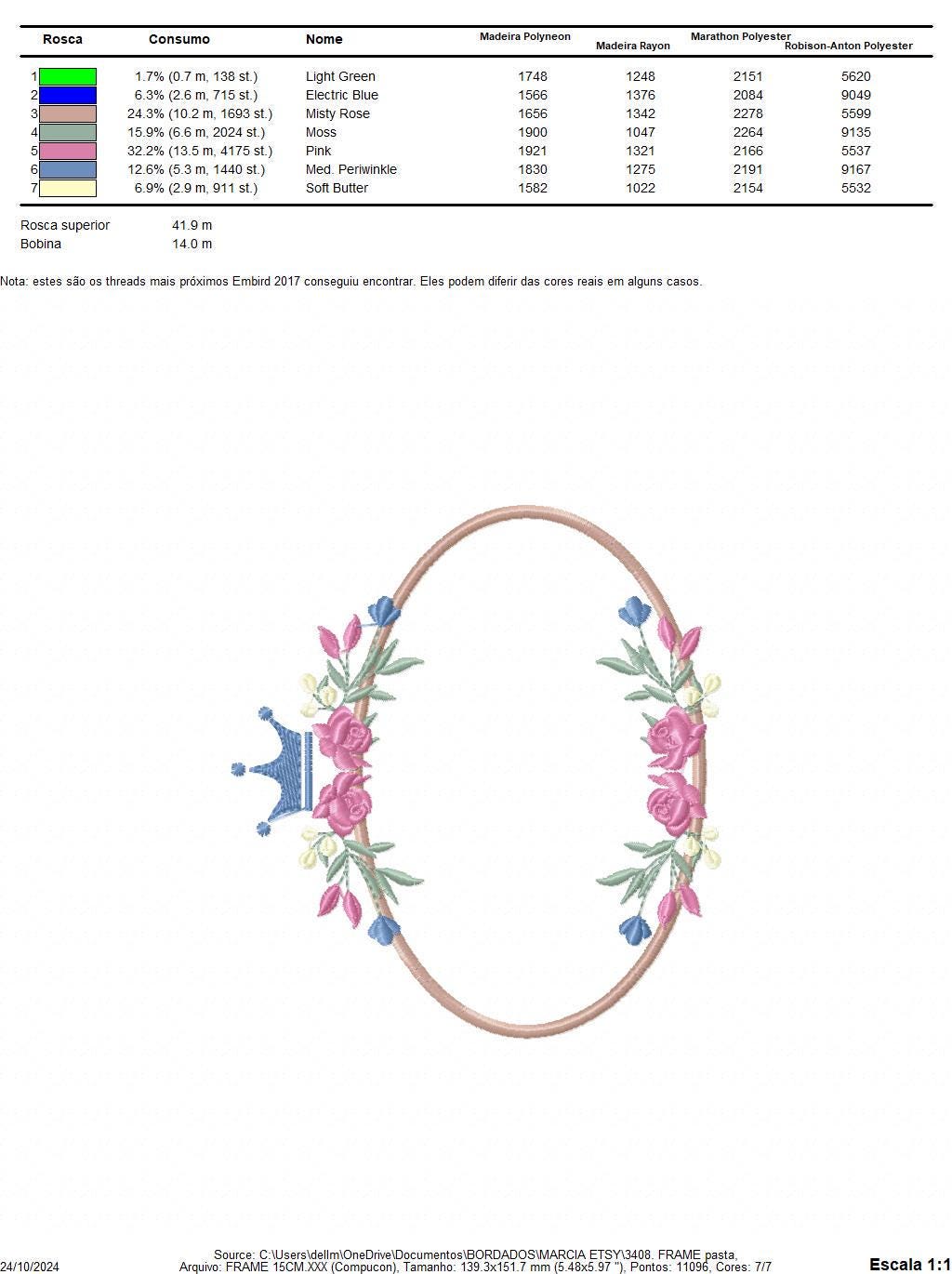 Frame with flowers embroidery designs - Floral Laurel Shield embroidery design machine embroidery pattern - Baby girl - instant download pes