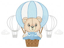 Carica l&#39;immagine nel visualizzatore di Gallery, Bear embroidery designs - Hot air balloon embroidery design machine embroidery pattern - Nursery embroidery - Teddy bear - Instant download
