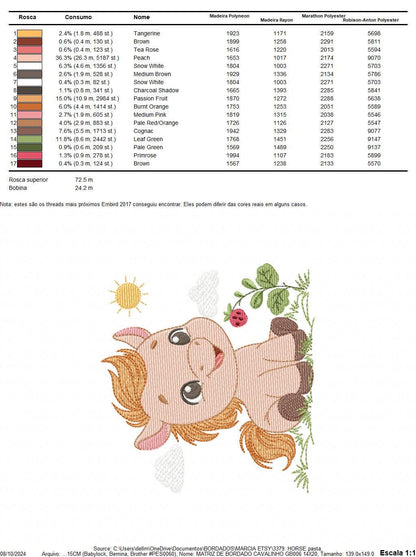Smiling Horse embroidery design - Farm animal embroidery designs machine embroidery pattern - Horse Ranch embroidery file - instant download