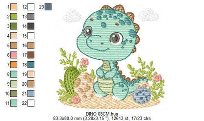 Dragon embroidery designs - Dinosaur embroidery design machine embroidery pattern - Brontosaurus embroidery file - instant download pes jef
