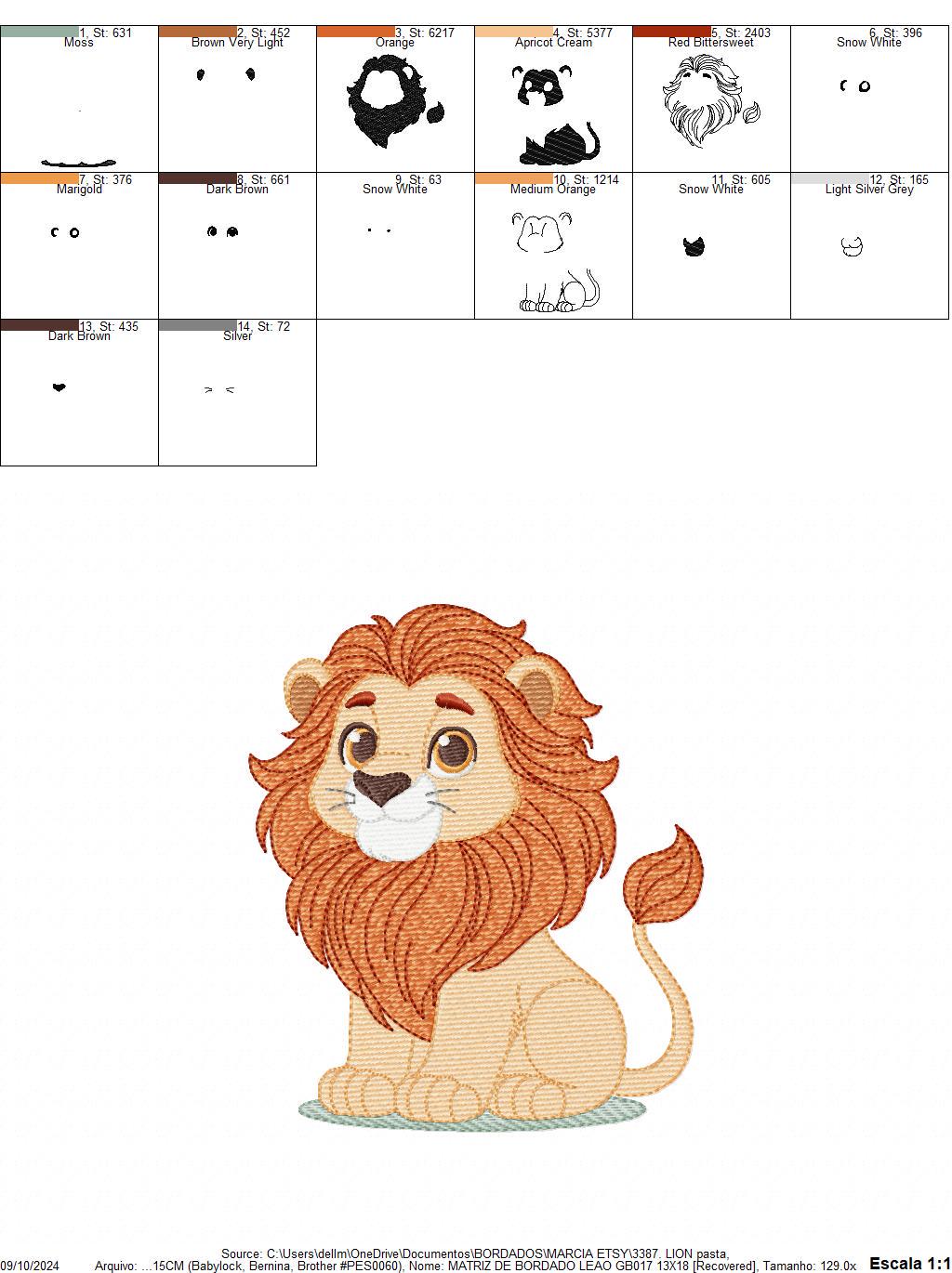 Lion embroidery designs - Safari wild animal embroidery design machine embroidery pattern - Africa Lion king - instant download pes jef dst