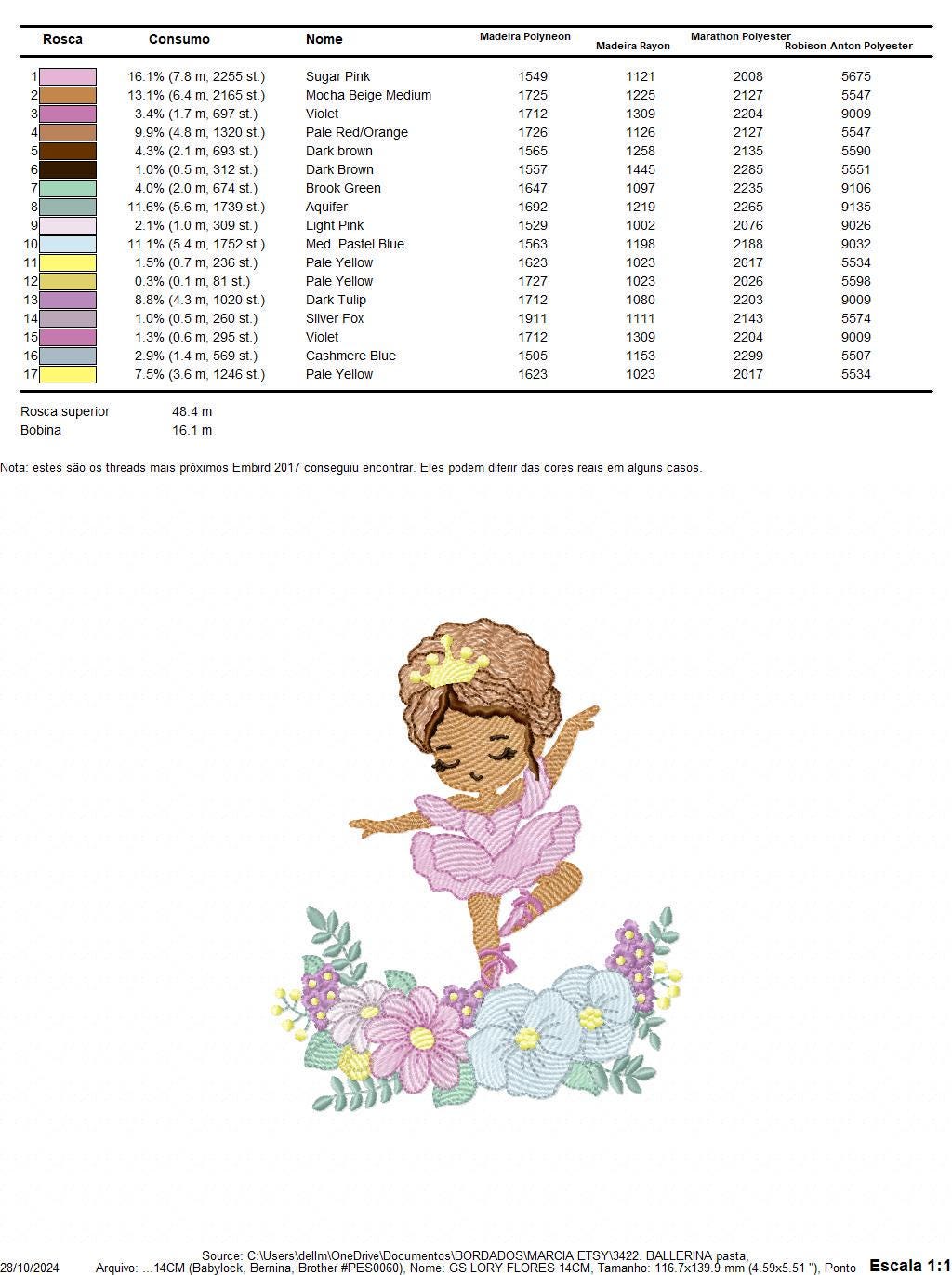Ballerina embroidery designs - Ballet dancer with flowers embroidery design machine embroidery pattern - Baby girl file - instant download