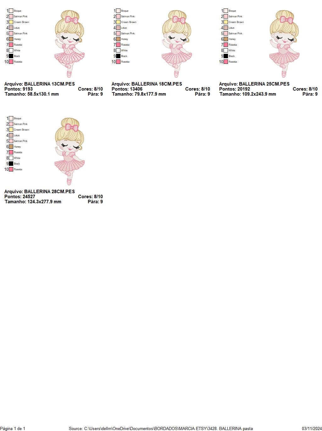 Ballerina embroidery designs - Ballet dancer embroidery design machine embroidery pattern - Girl with hair bun - Instant download pes jef