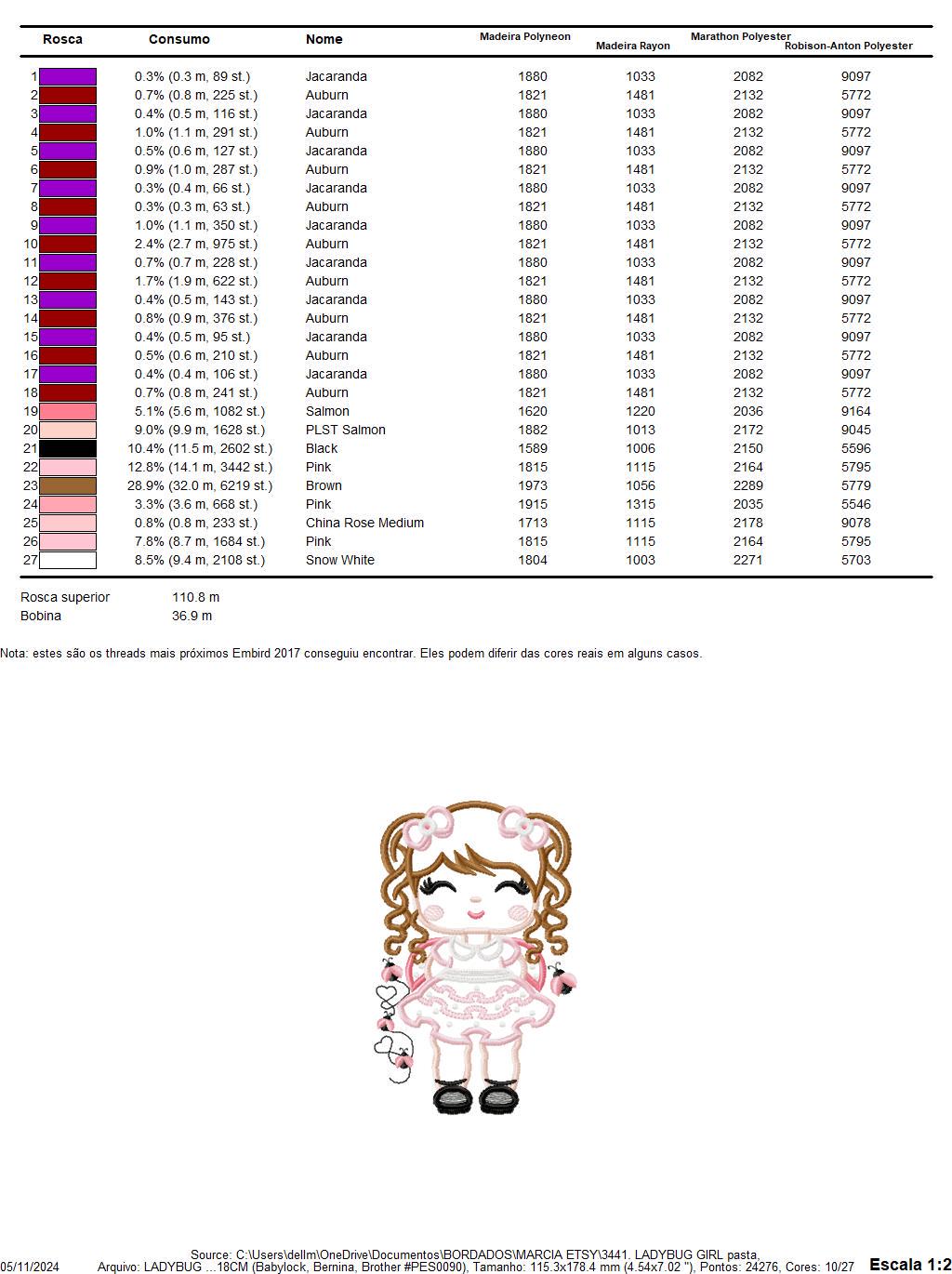 Ladybug girl embroidery designs - Baby girl embroidery design machine embroidery pattern - Toddler dressed us ladybug - Instant download pes