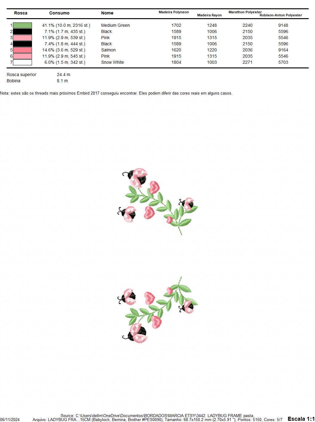 Ladybug Laurel Frame embroidery designs - Flower Wreath with hearts embroidery machine embroidery pattern - Kitchen Towel - instant download